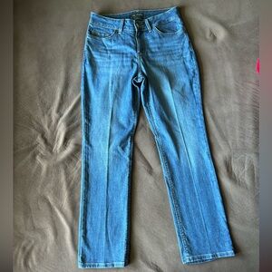 Lee Blue Denim Jeans with Gold Button